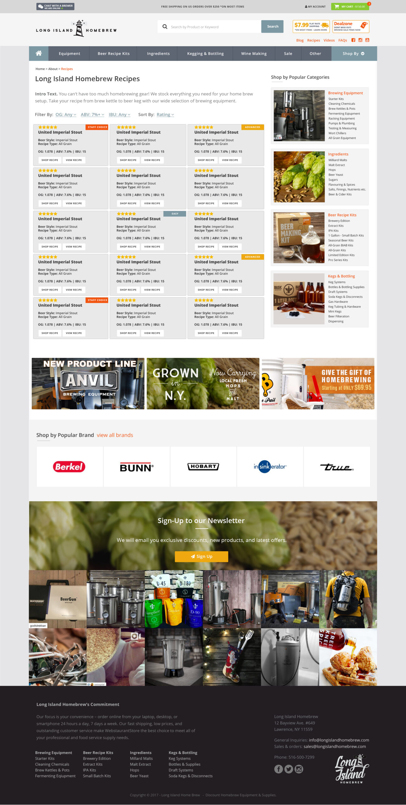 Long Island Homebrew eCommerce Platform