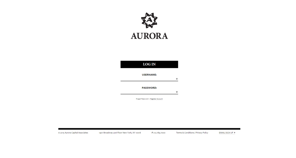 Aurora Capital Associates Digital Platform