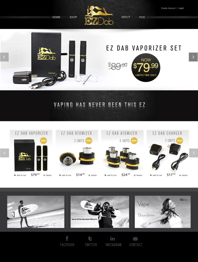 Cannabis Accessories Brand Identity & eCommerce Website