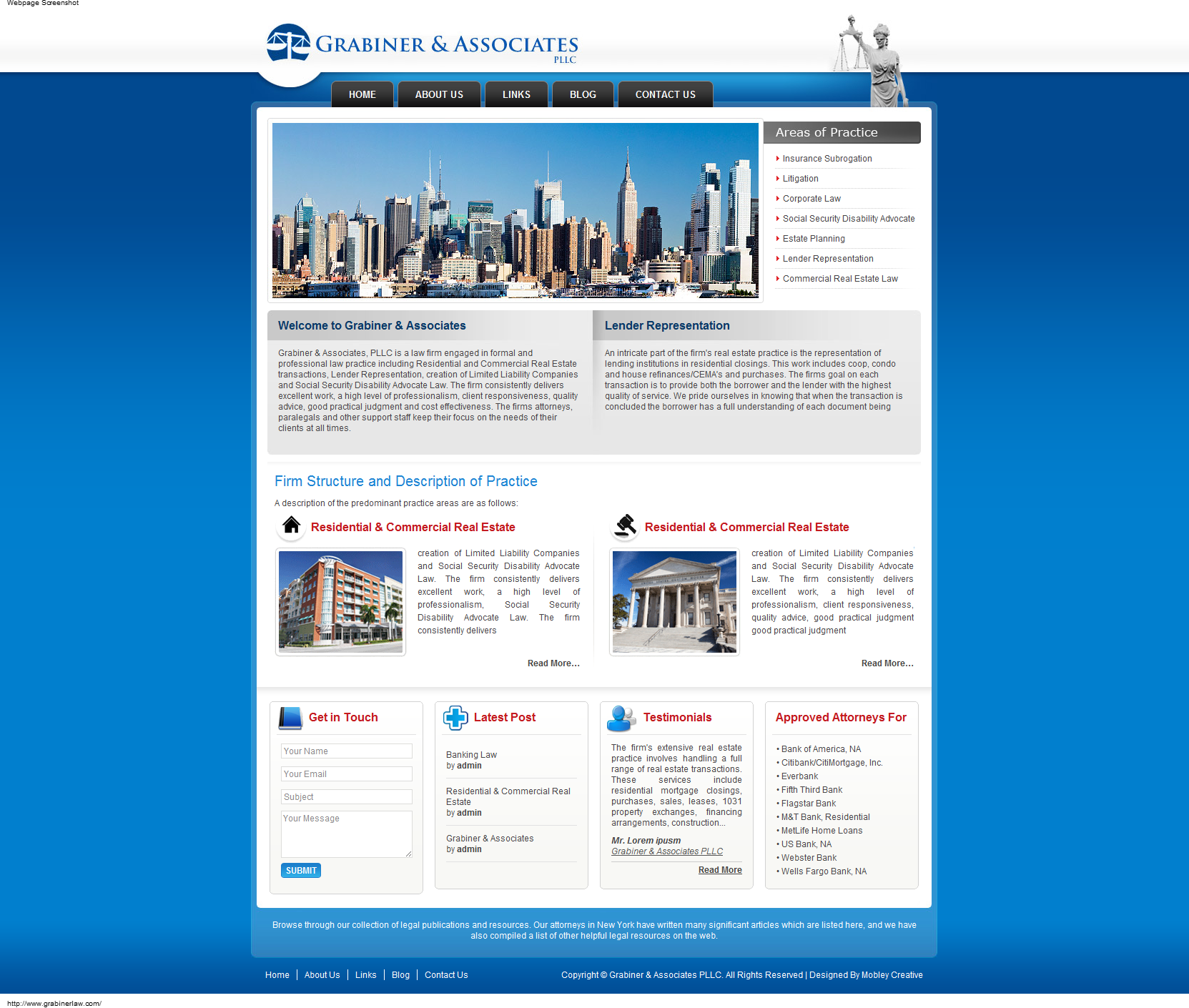 Real Estate Law Firm Website & CMS