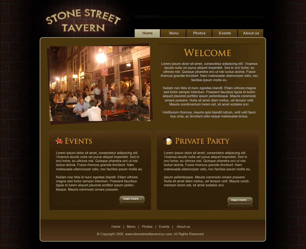 Stone Street Tavern Branding & Website